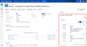 Sinergify Plugin on Compact Jira view screen