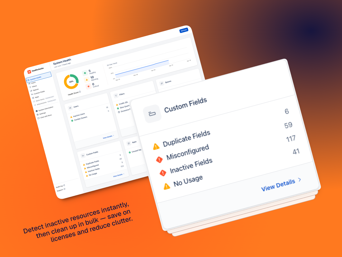 Detect inactive users and resources instantly, then clean up in bulk with safe preview and one-click actions — save on licenses and reduce clutter.