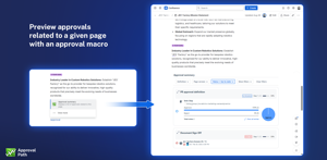 Approval macro to preview all approvals related to the page