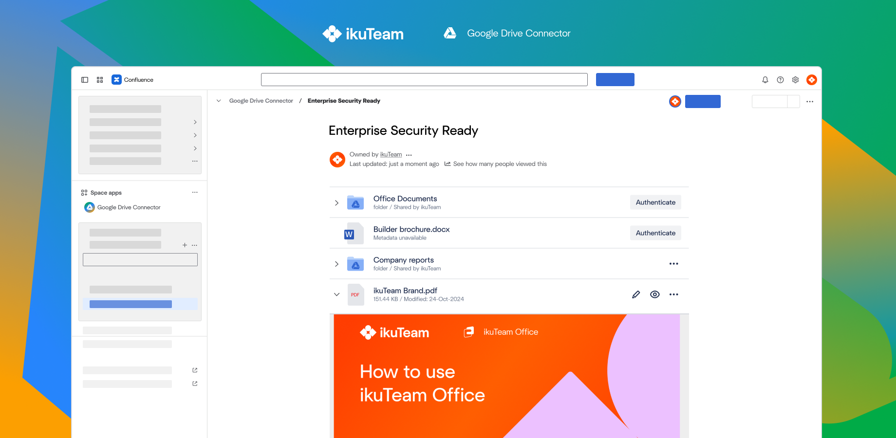 Full Drive file manager in Connected folders