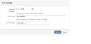 Editing field values