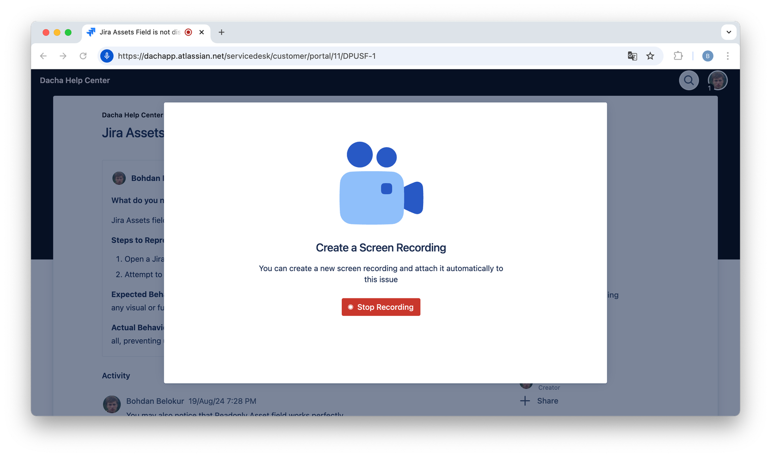 Create Screen Recordings in one click