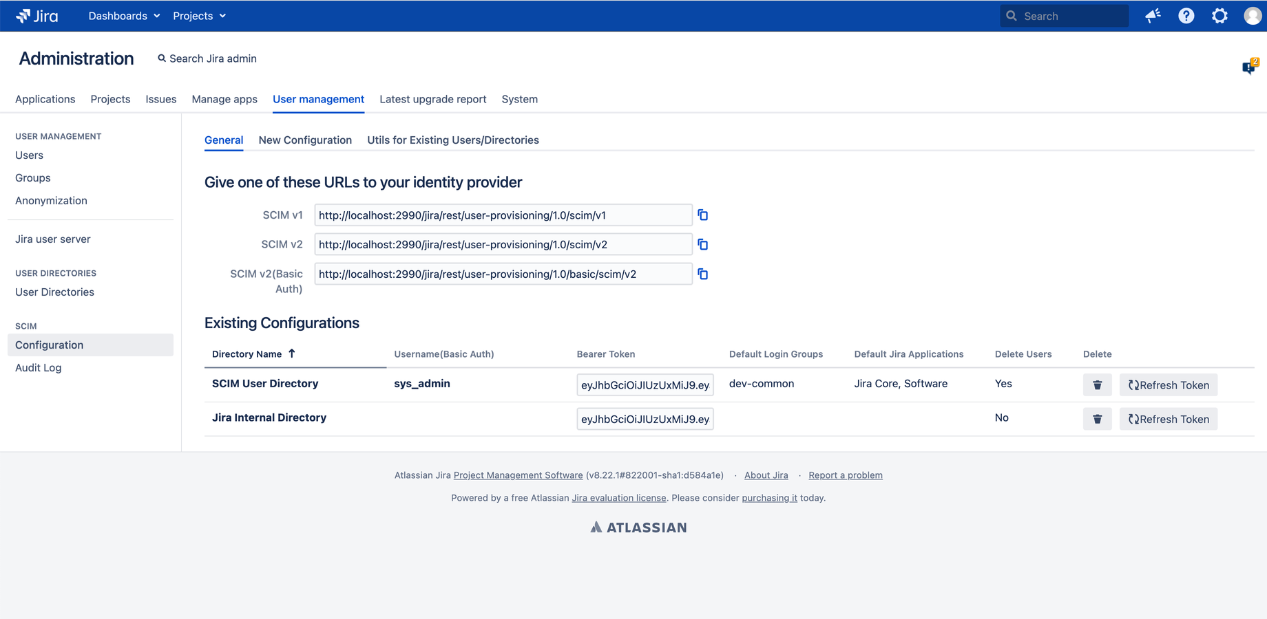 Default groups and application groups support