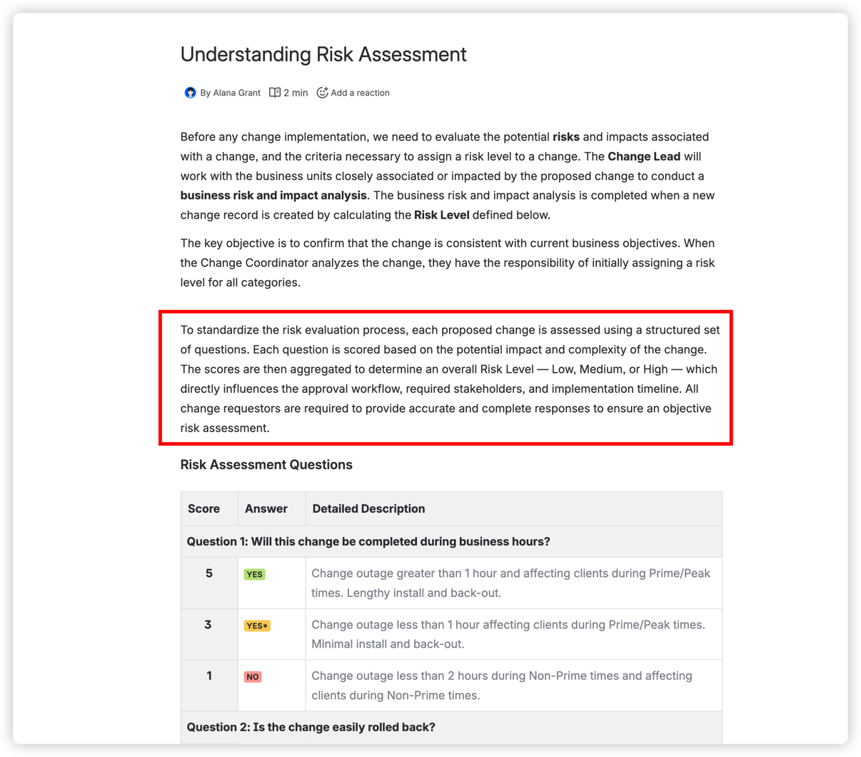 The updated Confluence page after saving source edits — the newly added paragraph (highlighted) is rendered correctly, confirming that source changes take effect immediately upon saving