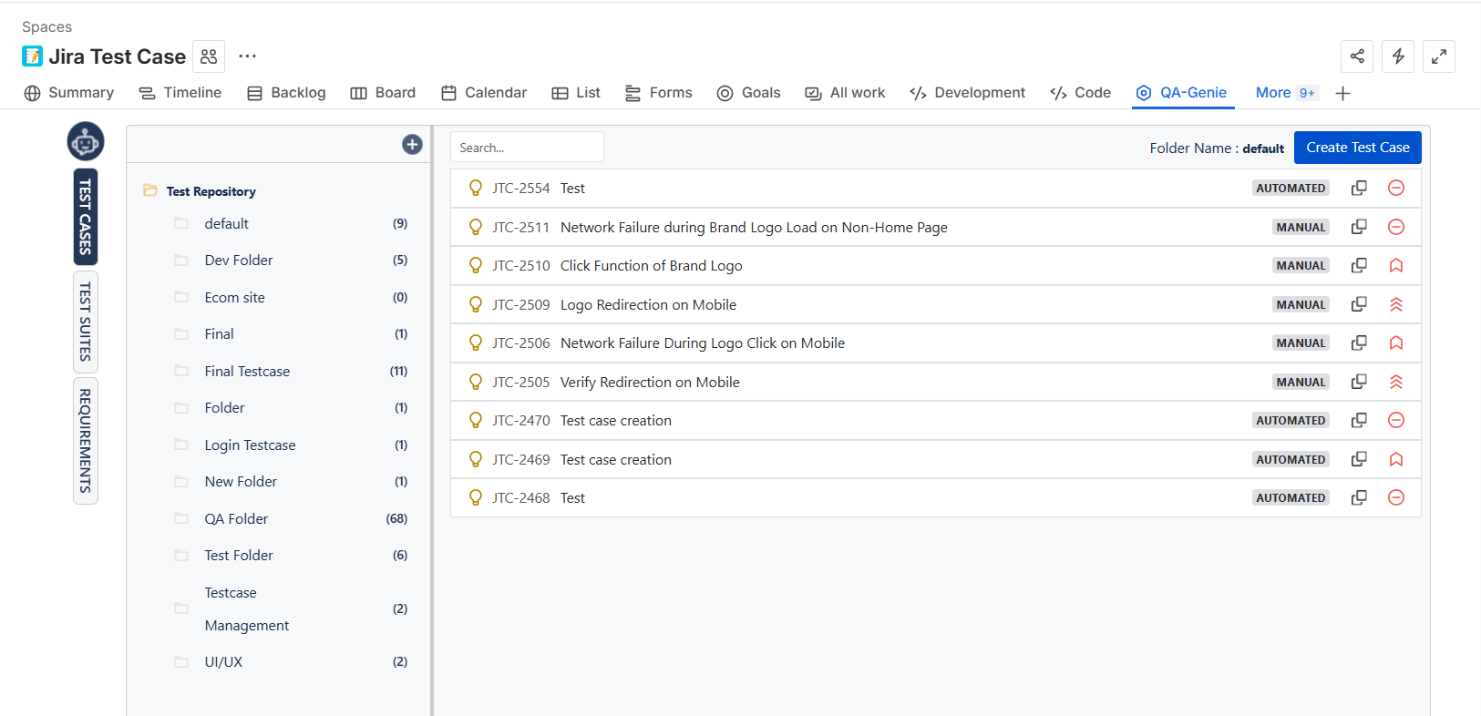 Centralized Dashboard for End-to-End Testing