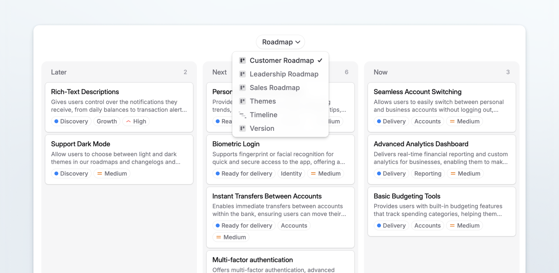 Share your Released roadmaps from Jira directly in Confluence with anyone, no Jira access required. Ideal for customer success, sales, support, and external stakeholders who need visibility without system access.