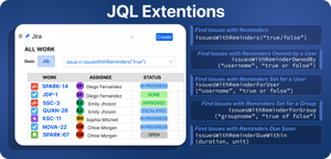 Find issues with reminders, upcoming reminders, or reminders assigned to specific users or groups.