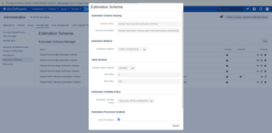 Define customized estimation schemes, by selecting one of the allowed values like integer, double, or Fibonacci, or be choosing from the provided estimation methods as PERT, interval or point estimations.