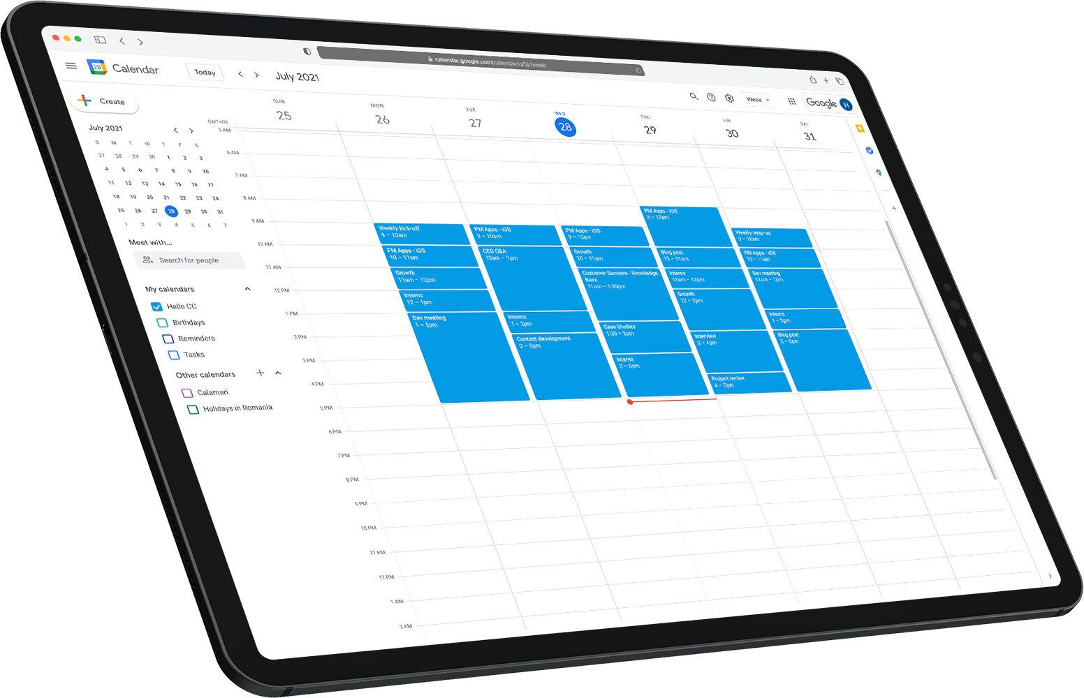 Straightforward time tracking