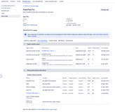 User interactions tab with all sections (Page module views and Web panels actions and views) expanded.