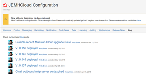 Get in-app notifications of new releases and system-related information, for details about what's in new releases see the Release Notes (pulled direct from Jira!)