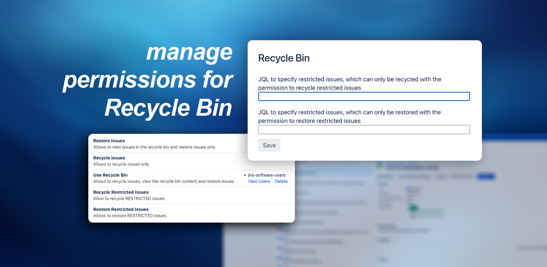 Manage Global Permissions to control who is able to use the Recycle Bin