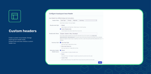 Configure a custom header for your issue