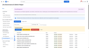 Bulk add/remove users from groups or bulk delete groups