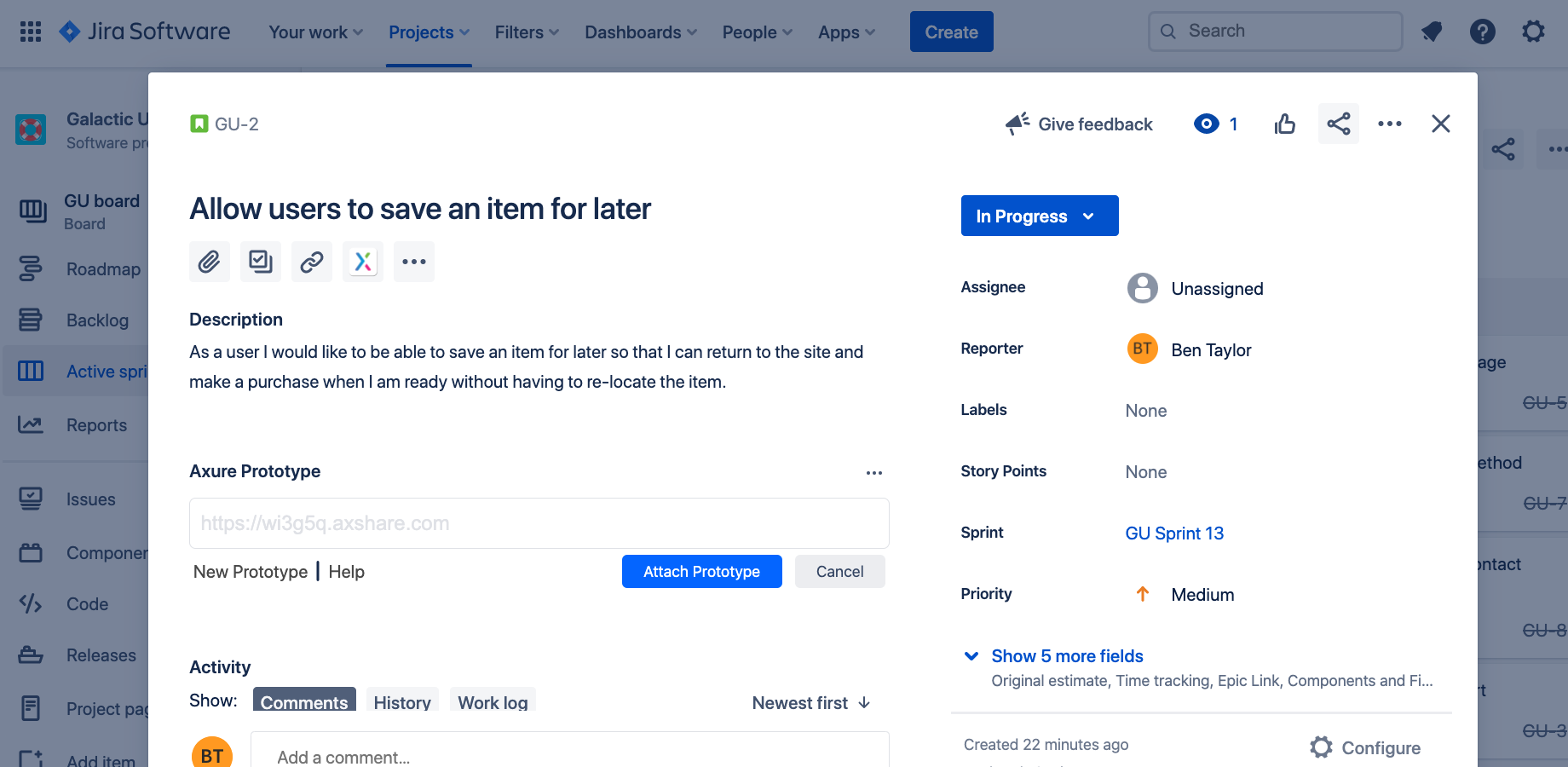 Experience up-to-date, interactive RP prototypes without leaving Jira. Eliminate context switching for your team members by just pasting in your public link!