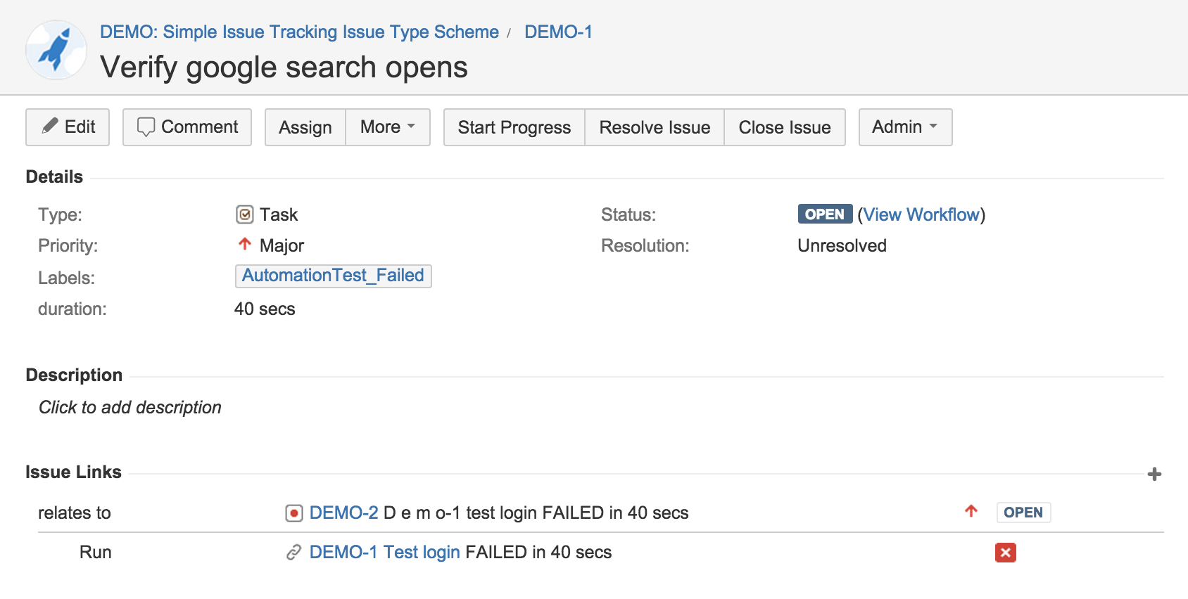 ​Integrates test results with Jira Issues