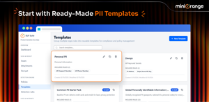 Start with ready-made PII Templates