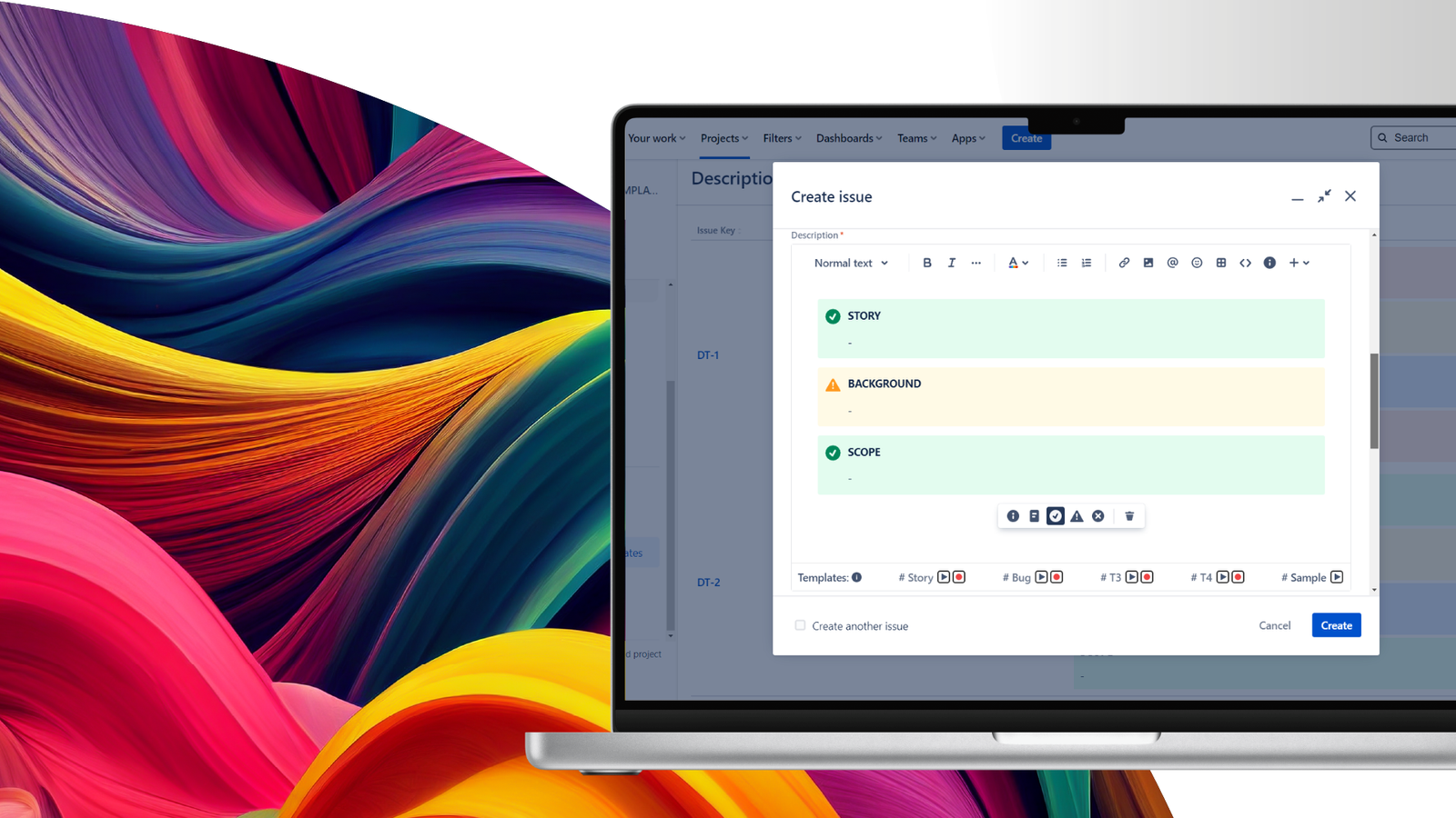 User-friendly template system