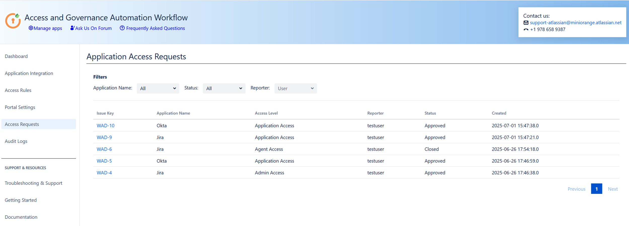 Simplify Application Access Request