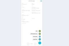 Perform actions against actions using our floating action button.