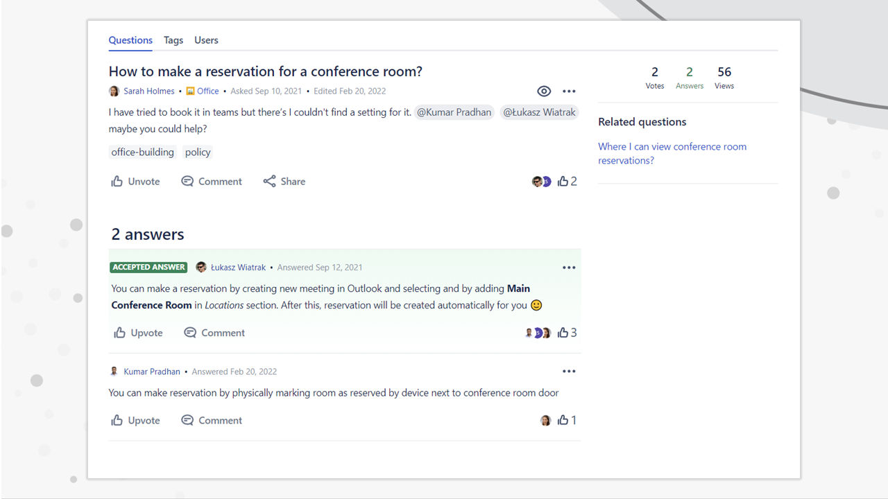 Answer questions, upvote helpful content, and mark best answers as accepted. Earn points for valuable contributions.