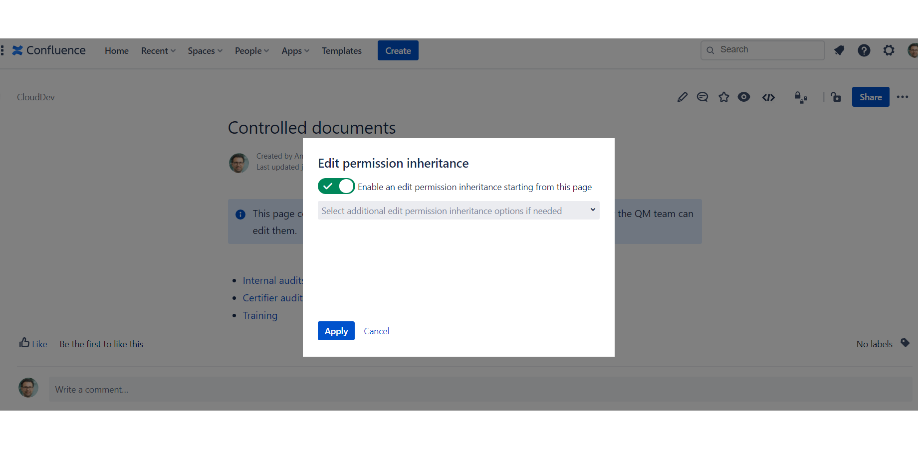 Simple user interface