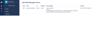 See errors the occur during automatic template creation