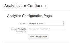 Google Analytics example configuration