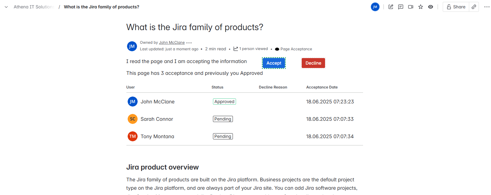 Real-Time Tracking of Approval Status