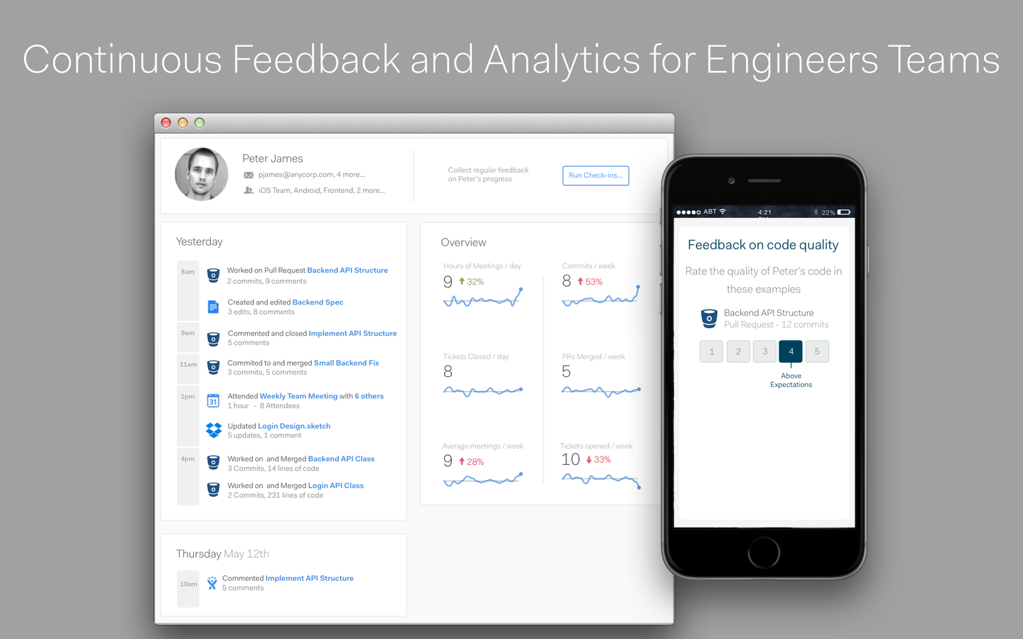 Continuous Feedback on Real Work