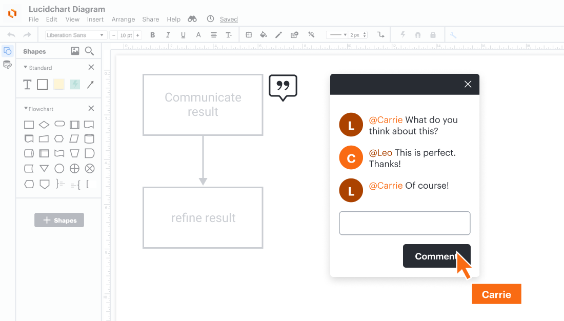 Collaborate in real time