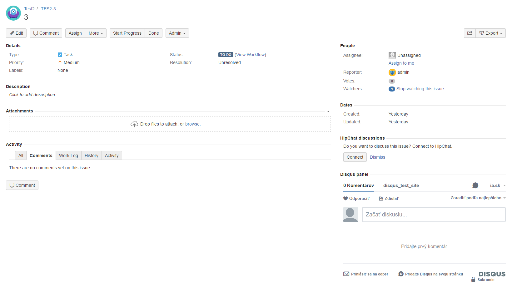 Disqus panel in issue