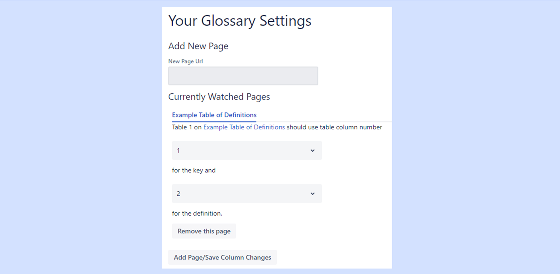 Easily configure where definitions come from
