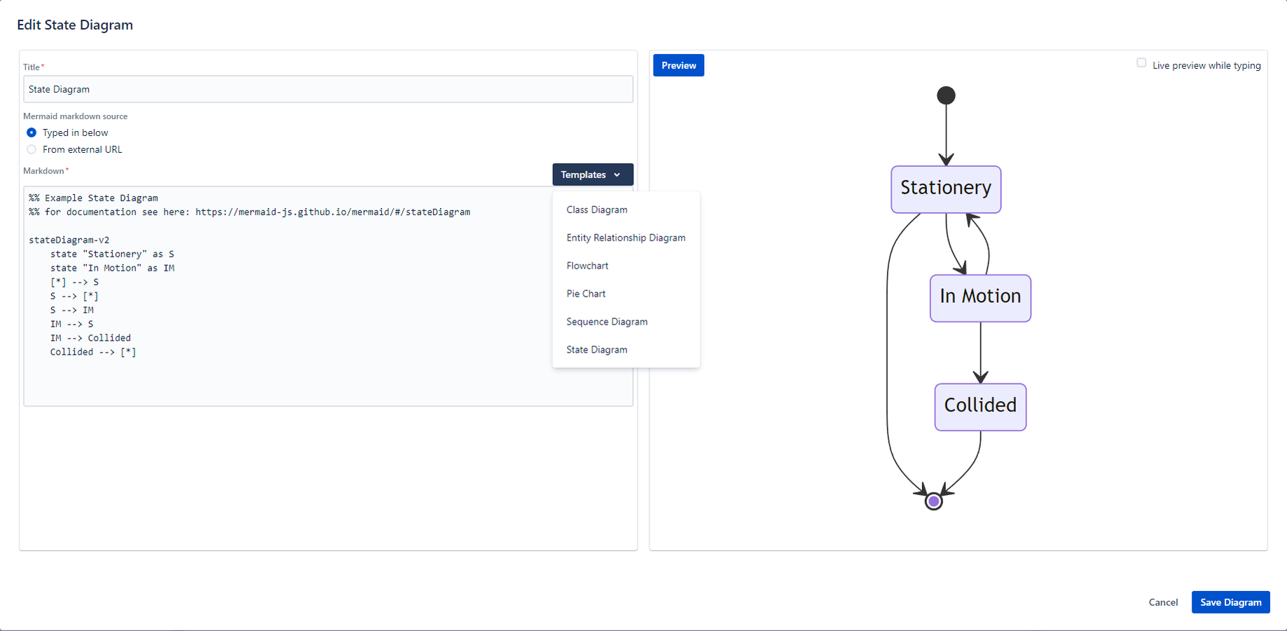 Lots of included templates means you don't have to start from scratch.