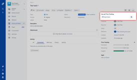 Track time right from your JIRA Issue View