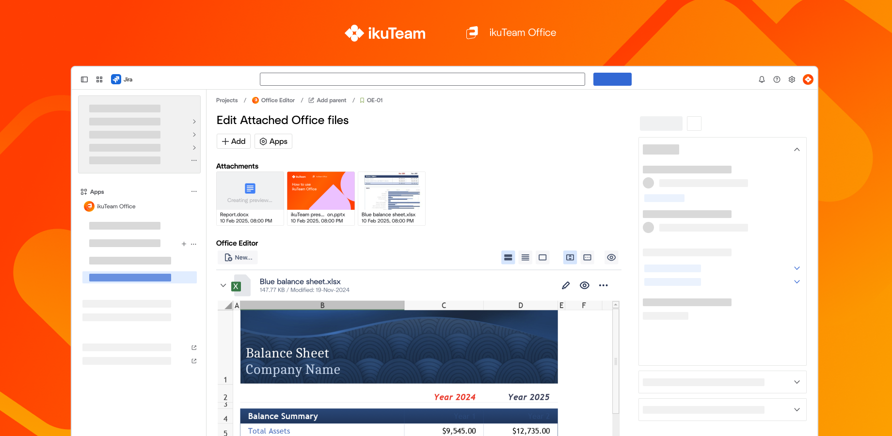 Edit Excel, Word, and PowerPoint in Jira