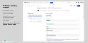 Embed specific service entries directly into your pages