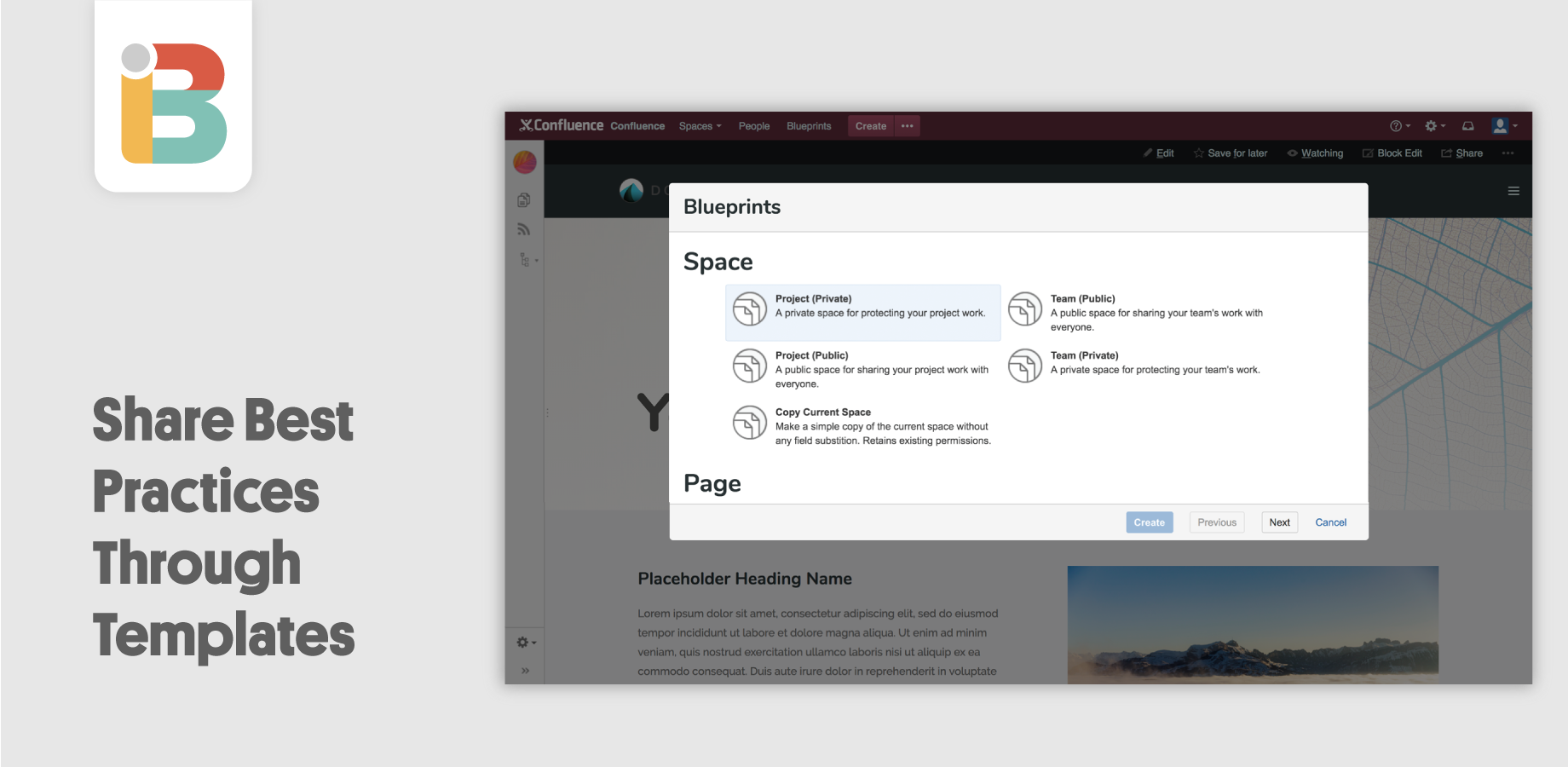 Share best practices through templates