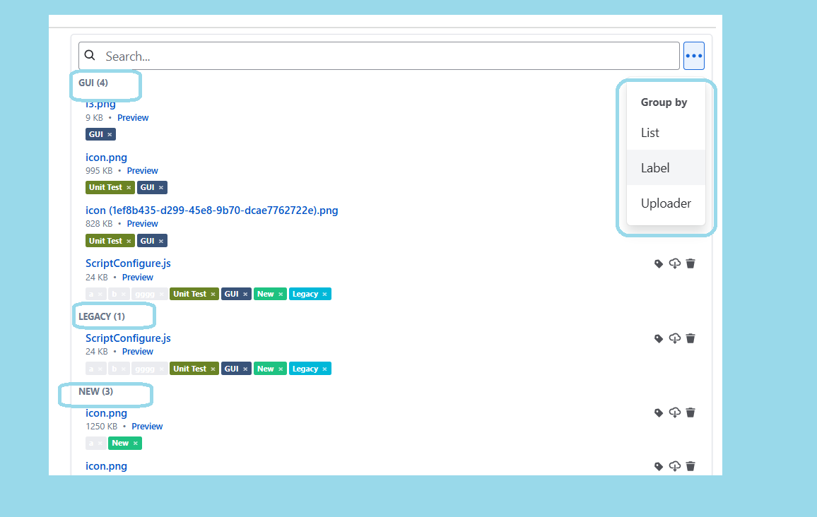 Label management/Group