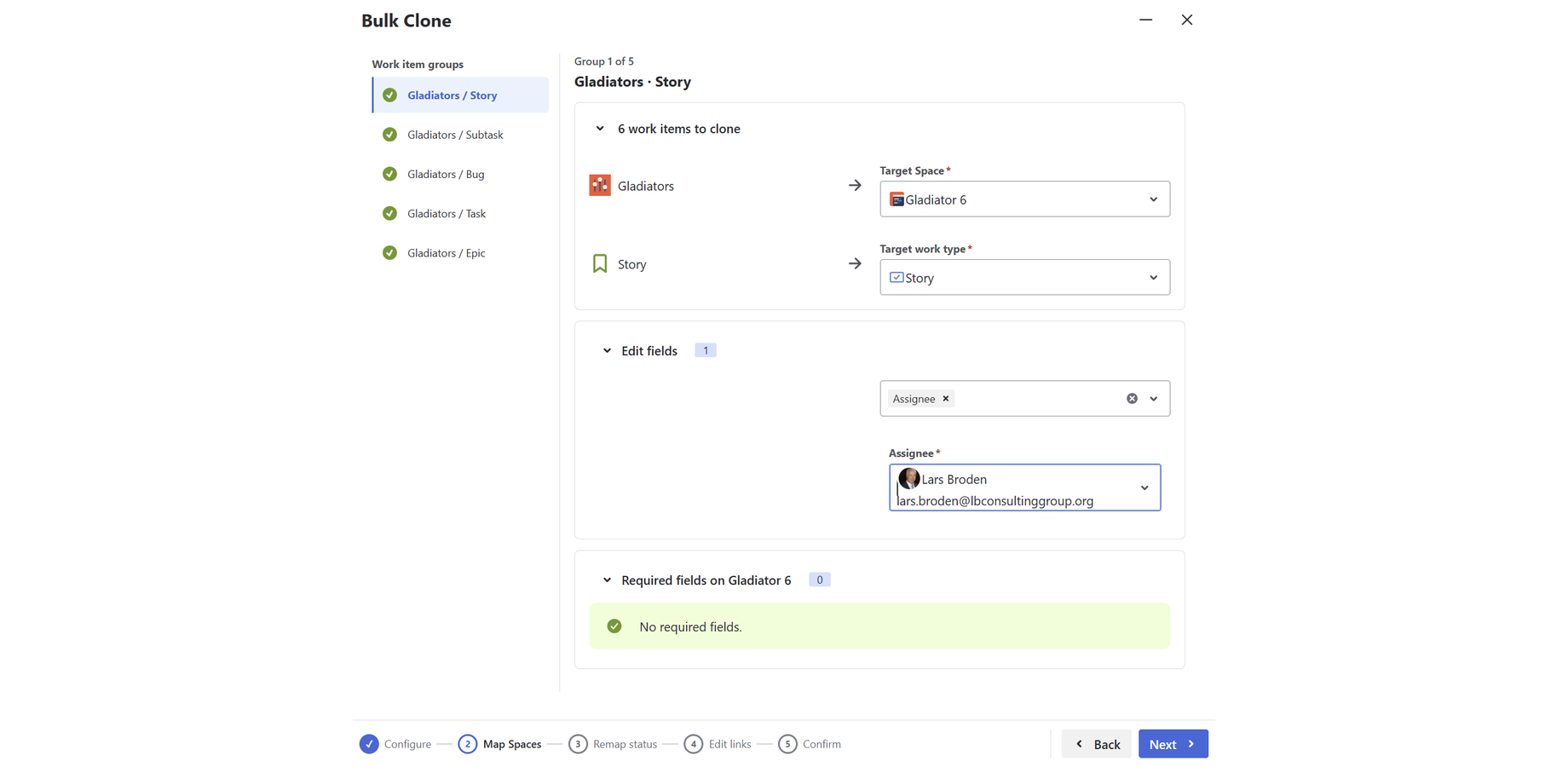 Map source issues to the right project and work type, set mandatory fields, and merge multiple projects into one — all before a single issue is cloned.