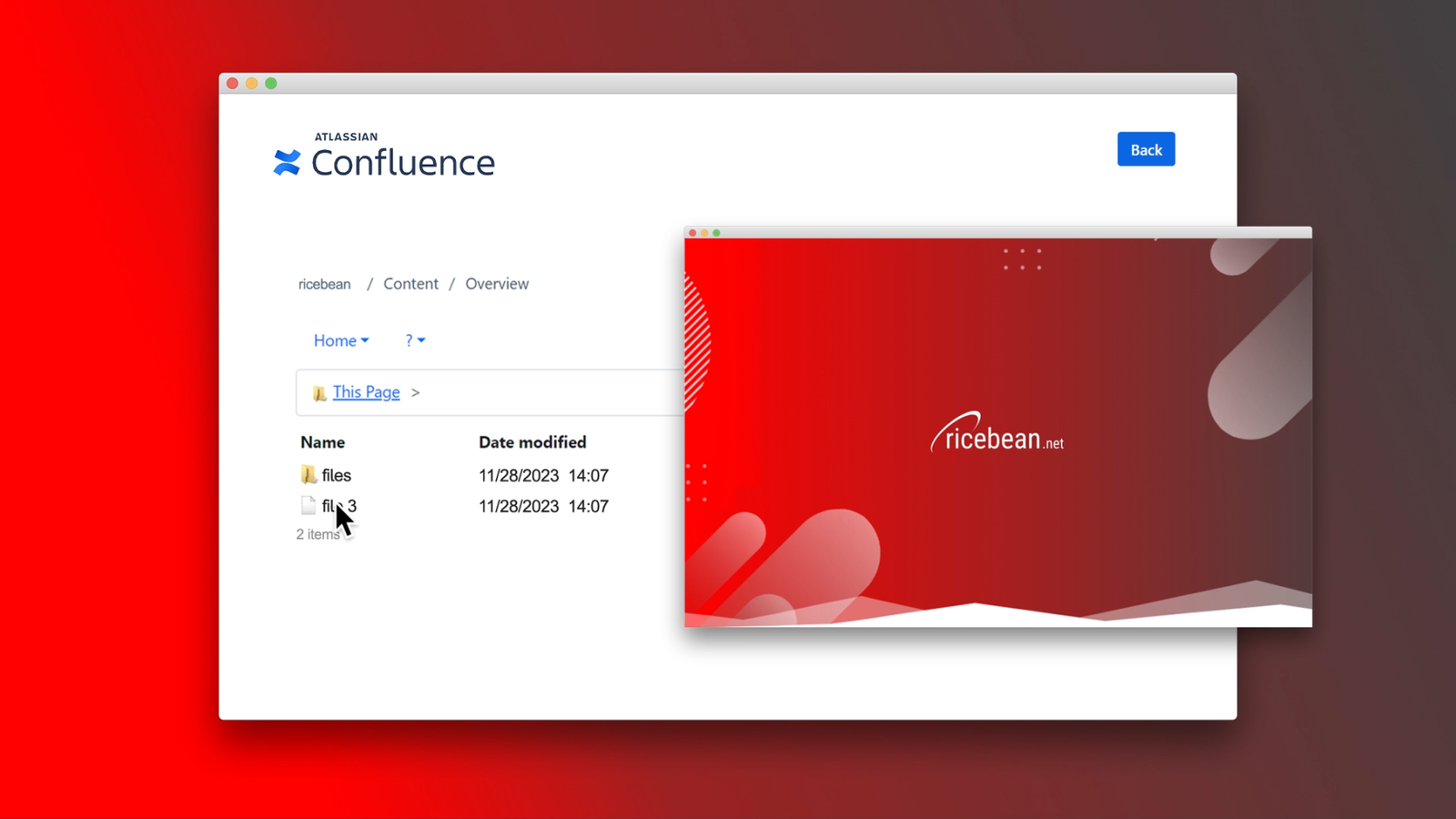 Manage your team's files in Confluence