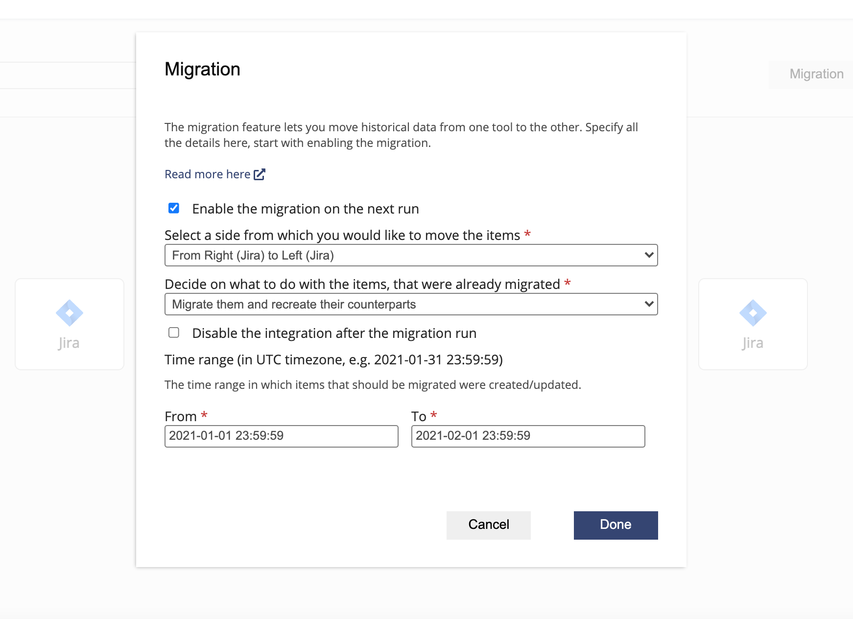 Azure DevOps to Jira migration [premium feature]