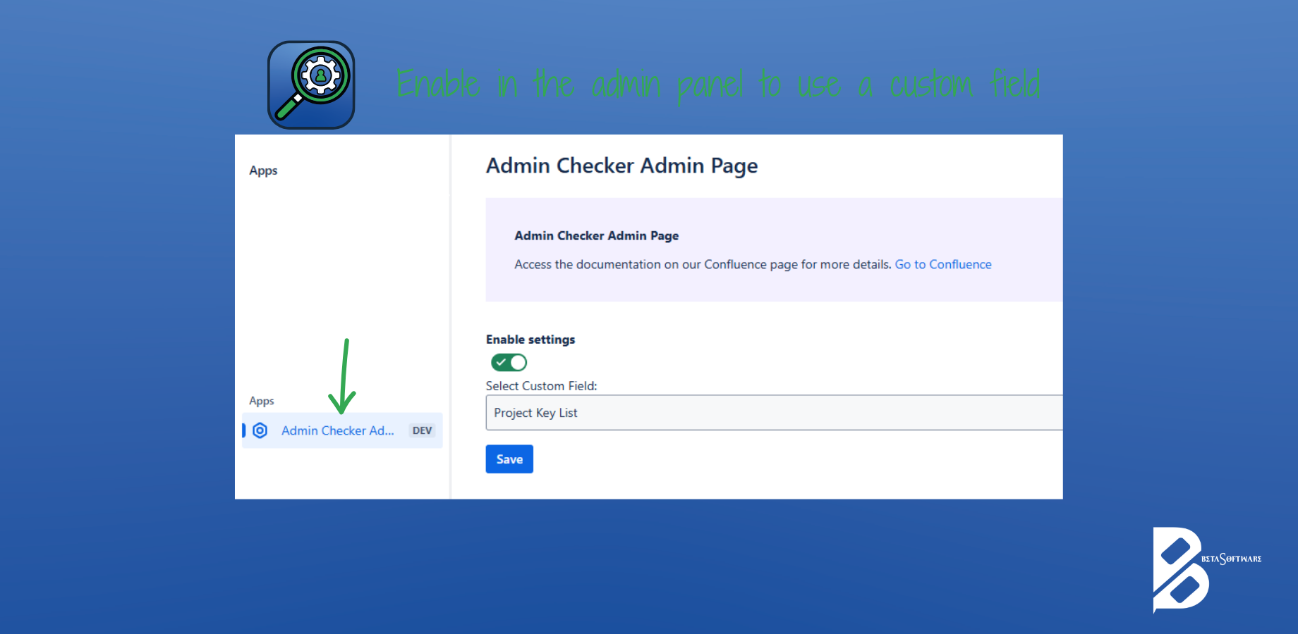 adminCheckerAdminPanel: ​Here you can use a custom field to check the specific issue key. And you can find the oficial documentation too.