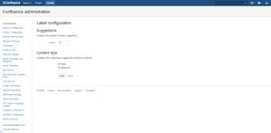 Label suggestion configuration