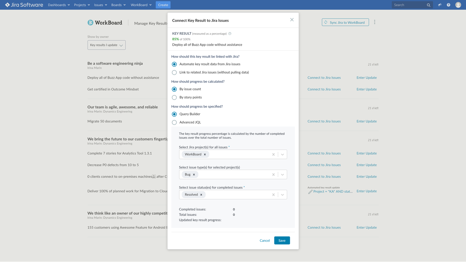 Save time updating your OKRs & others
