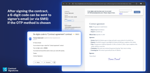 Contract confirmation