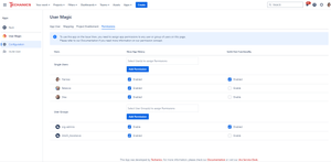Assign Permissions to Invite Users and/or see the History on an Issue