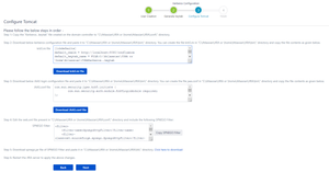 Configure Tomcat: Deploy a few configuration files to tomcat to activate Kerberos login.