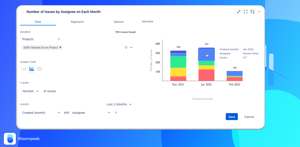 Stacked Bar Charts: In addition to vertical and grouped bar charts, you can create stacked bar charts.