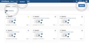 Global Ideation dashboard where you can browse and search for ideas from all Ideation spaces.